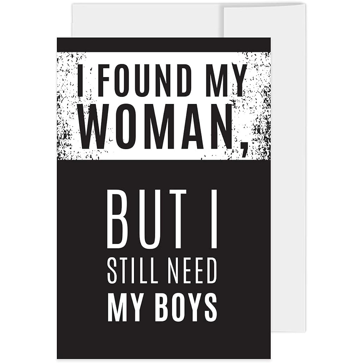 Andaz Press Groomsmen Proposal Cards with Envelopes, Set of 16 I Found My Woman But I Still Need My Boys Proposal Cards, 10 Groomsmen, 3 Best Man, 3 Ring Bearer, 4 x 6 Inch Cards