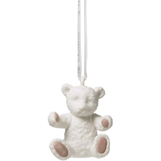 Wedgwood 2019 Baby First Christmas Pink Ornament