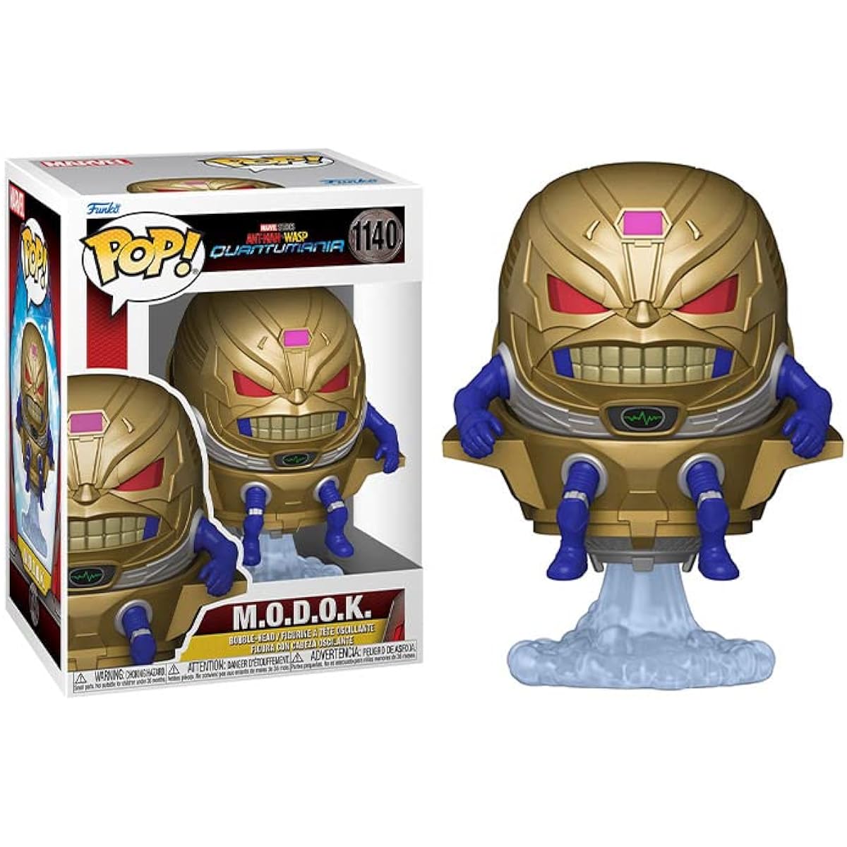POP Marvel: Ant-Man and The Wasp: Quantumania - M.O.D.O.K. Funko Vinyl Figure (Includes Compatible Box Protector Case) Multicolor 3.75"