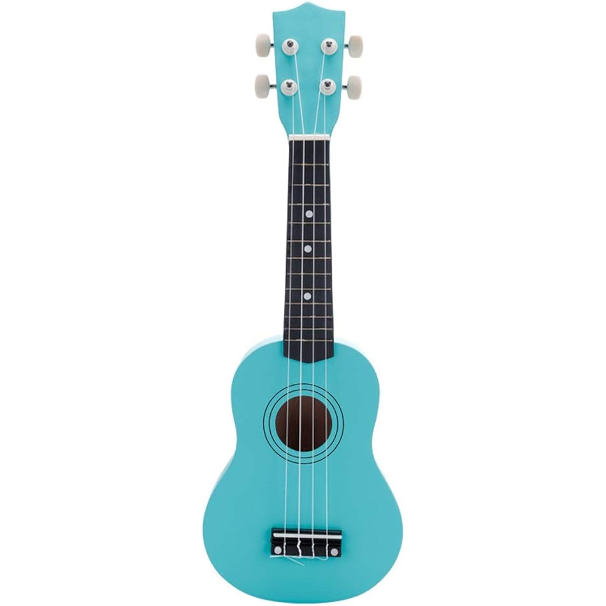 Ukulele Blue Kids Ukulele 4 Strings Instrument Gift 21 Inch Good Enough for Beginners (Color: Blue, Size: 21 inches)