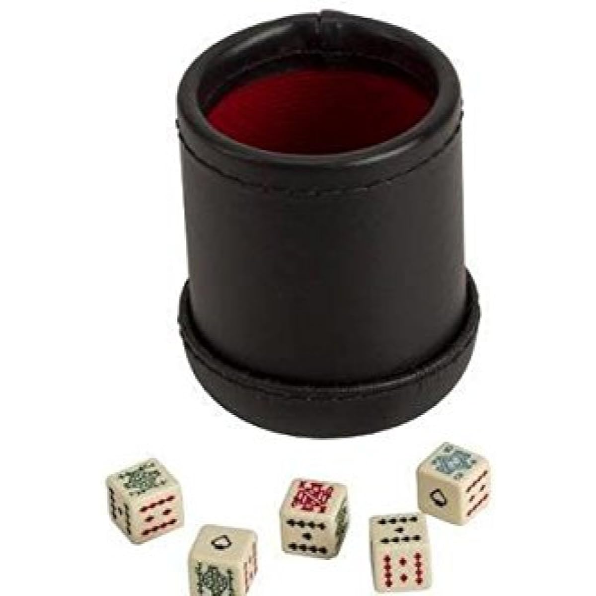 Deluxe Dice Cup With 5 Poker Dice