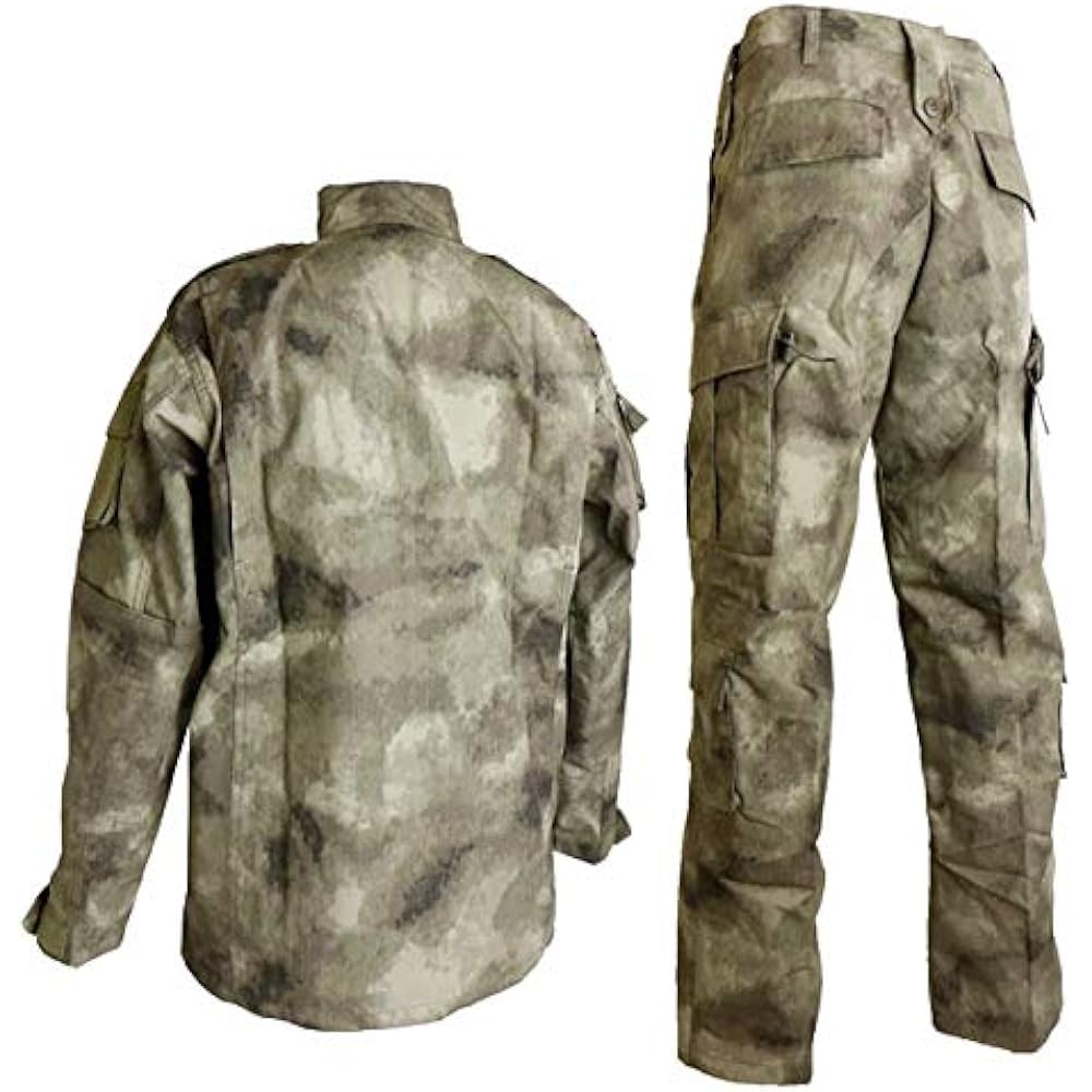 SHENKEL Camouflage top and bottom/Boonie hat set A-TACS AU US size S Waist around 80cm bdu-au04-S