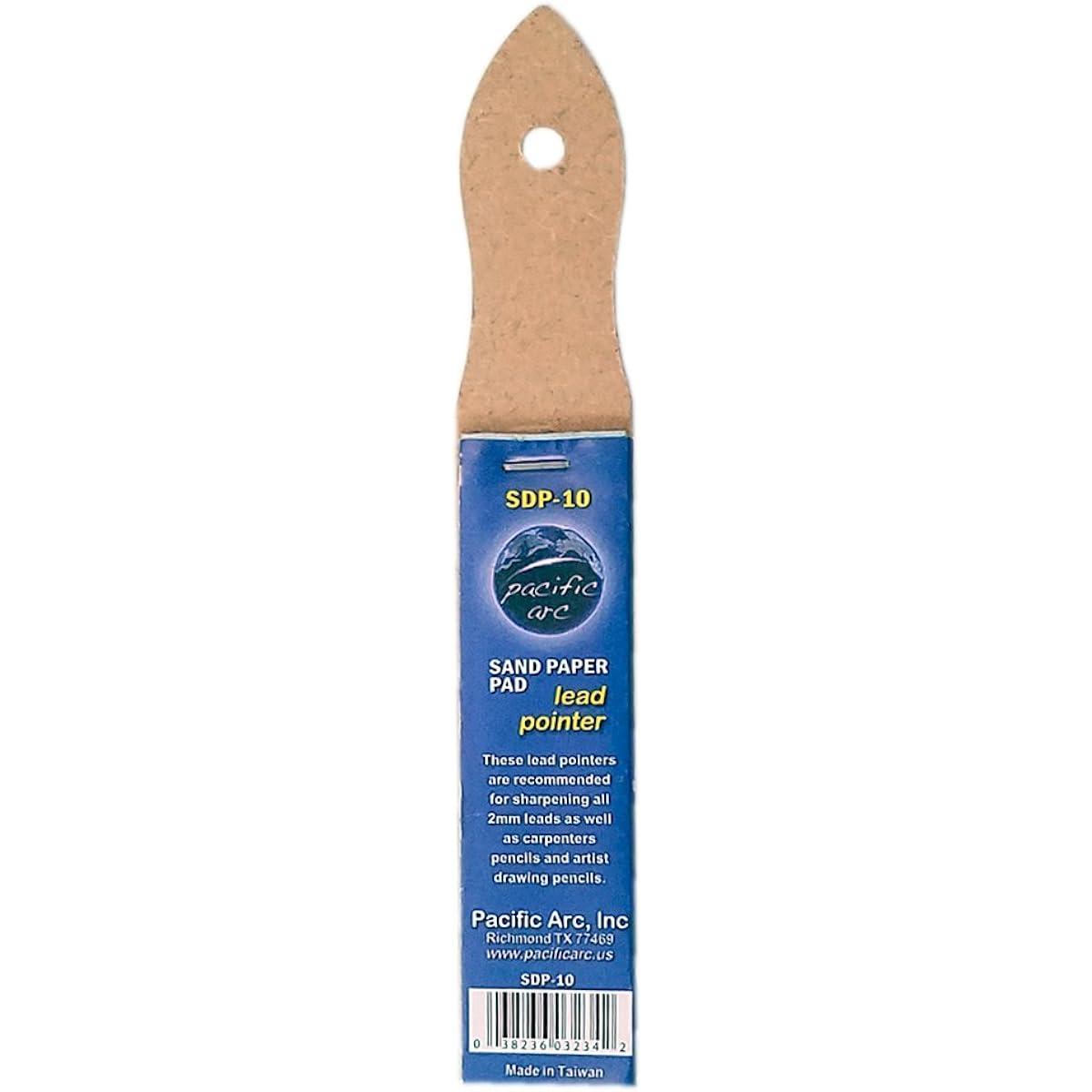 Lead Pointer: sandpaper pad, 12 sheets/pad