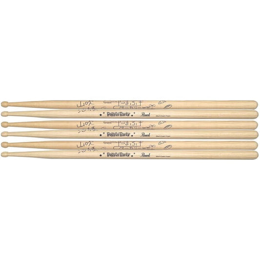 Pearl 188HSAYA 3 Pairs Yamabuki Saya Ayaka Ohashi Signature Drum Sticks BanG Dream Poppin'Party R32