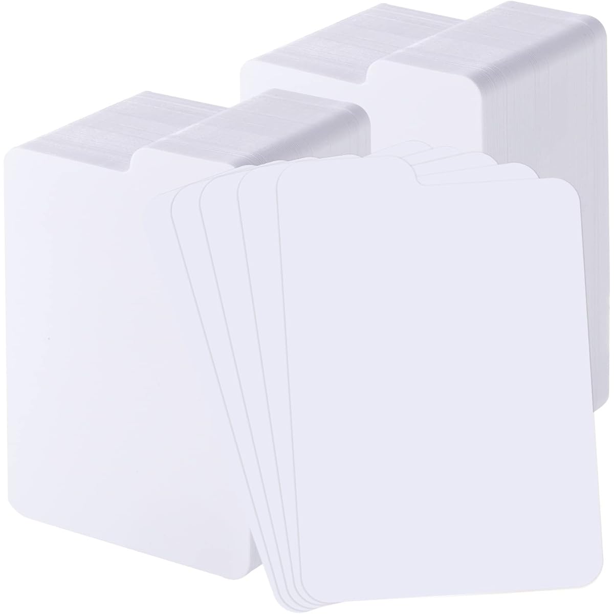 Dividers Card Trading Plastic Card Separators White Card Organizers for Sports Games Business Playing Cards Storage 3 x 3.8 Inch/69 x 97 mm (250)