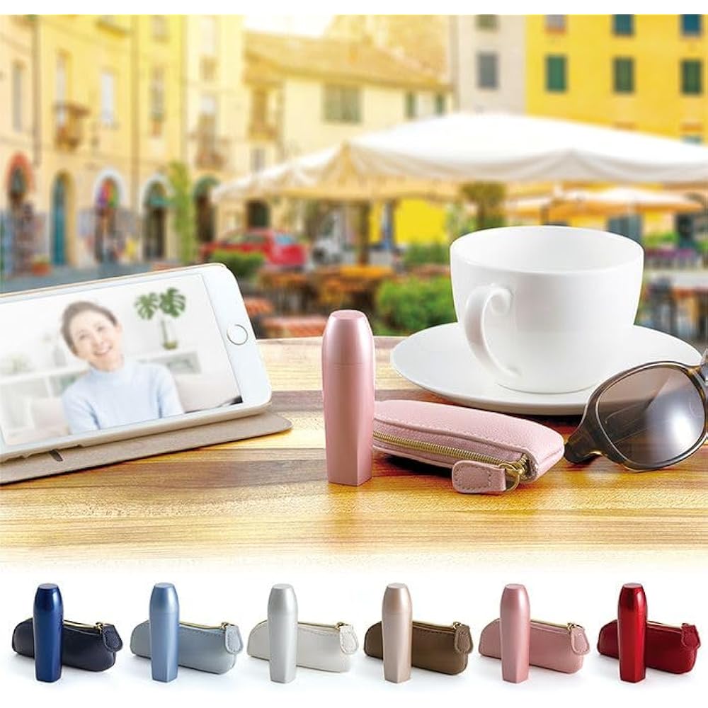 [Memorial Art Ohnoya] Soul Petit Pot Mini Urn Portable Eye Candle Pink Brass Mini Urn for Sharing Ashes Hand Memorial Service Mobile Pouch Pink
