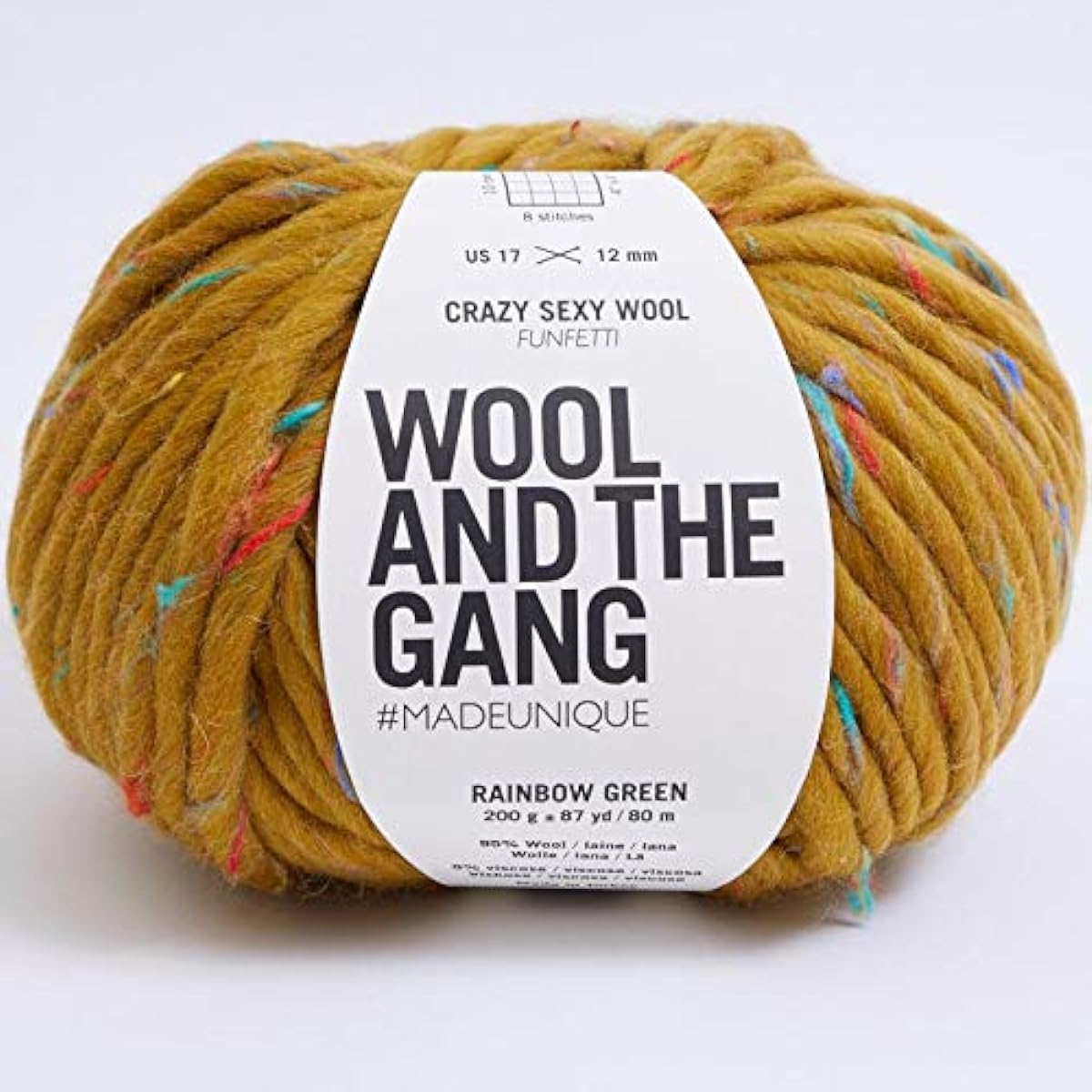 Wool and the Gang Crazy Sexy Wool 220 Primary Gray