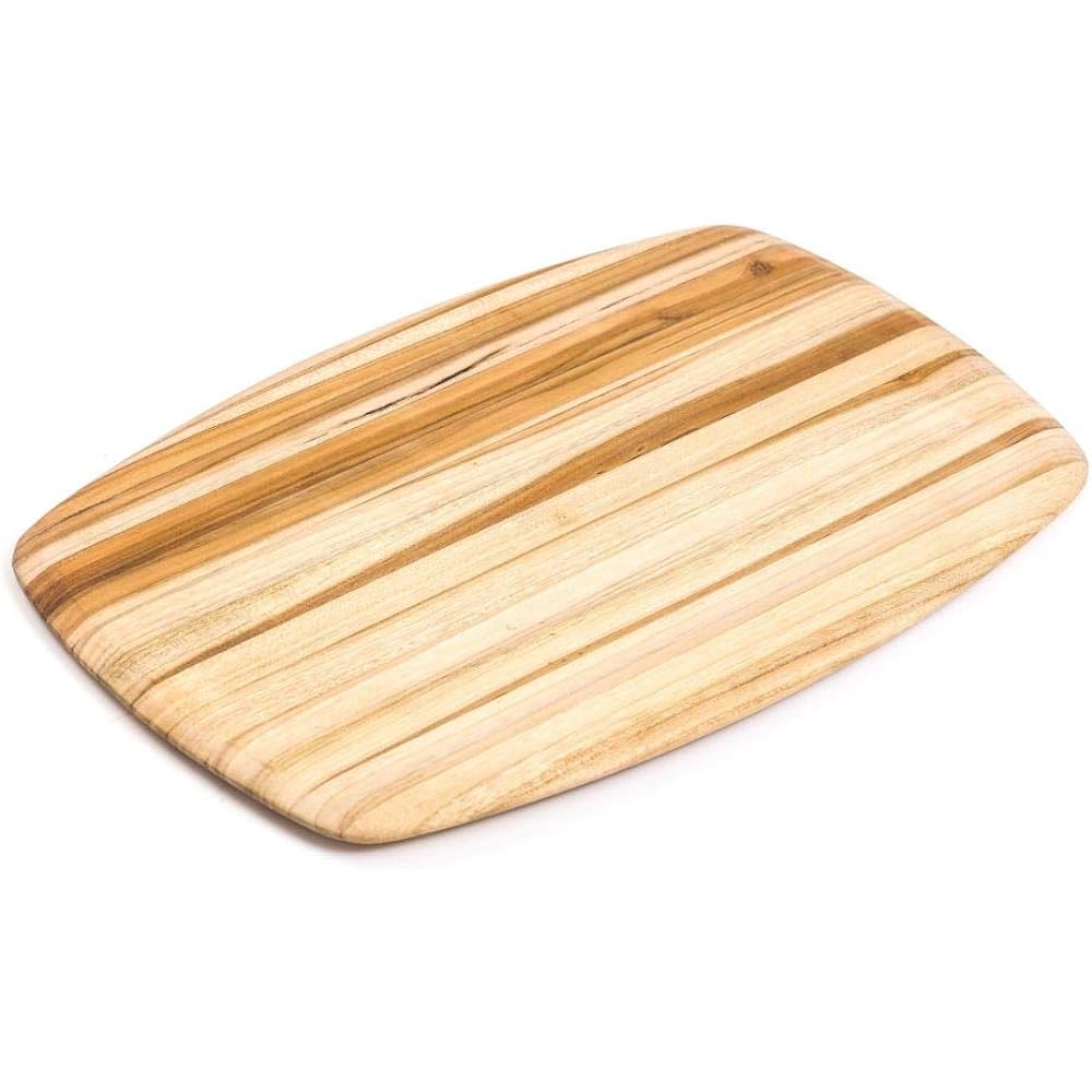 TEAKHAUS Round Edge Cutting Board L Wooden Cutting Board Stylish Serving Plate
