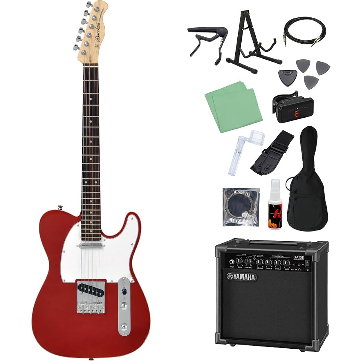 Bacchus BTC-1R CAR Electric Guitar Beginner 14-piece Set [Includes GA15II] Universe Series Bacchus