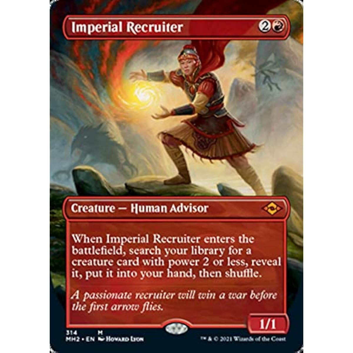 Magic: The Gathering Imperial Recruiter (314) Borderless Modern Horizons 2