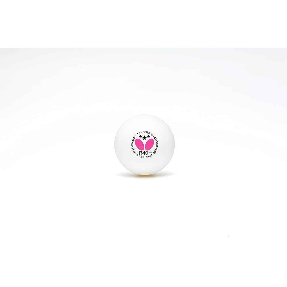 Butterfly Table Tennis Ball 3 Star Ball R40+ White