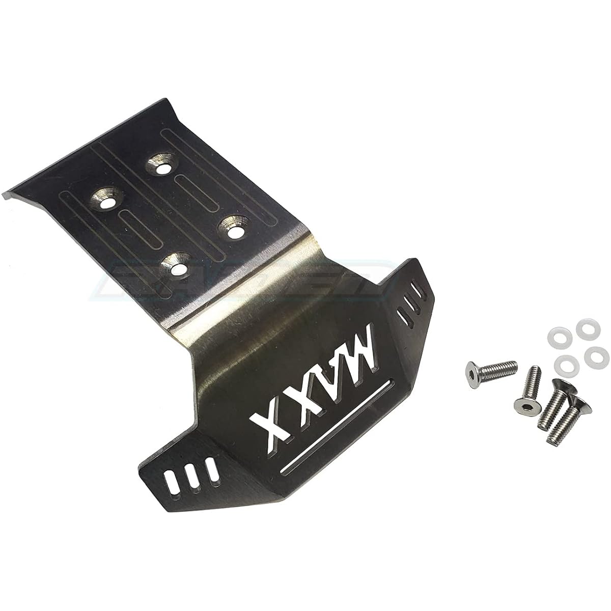 Raidenracing Stainless Steel Front Skid Plate Compatible with Traxxas 1/10 New MAXX - Standard 1 Piece