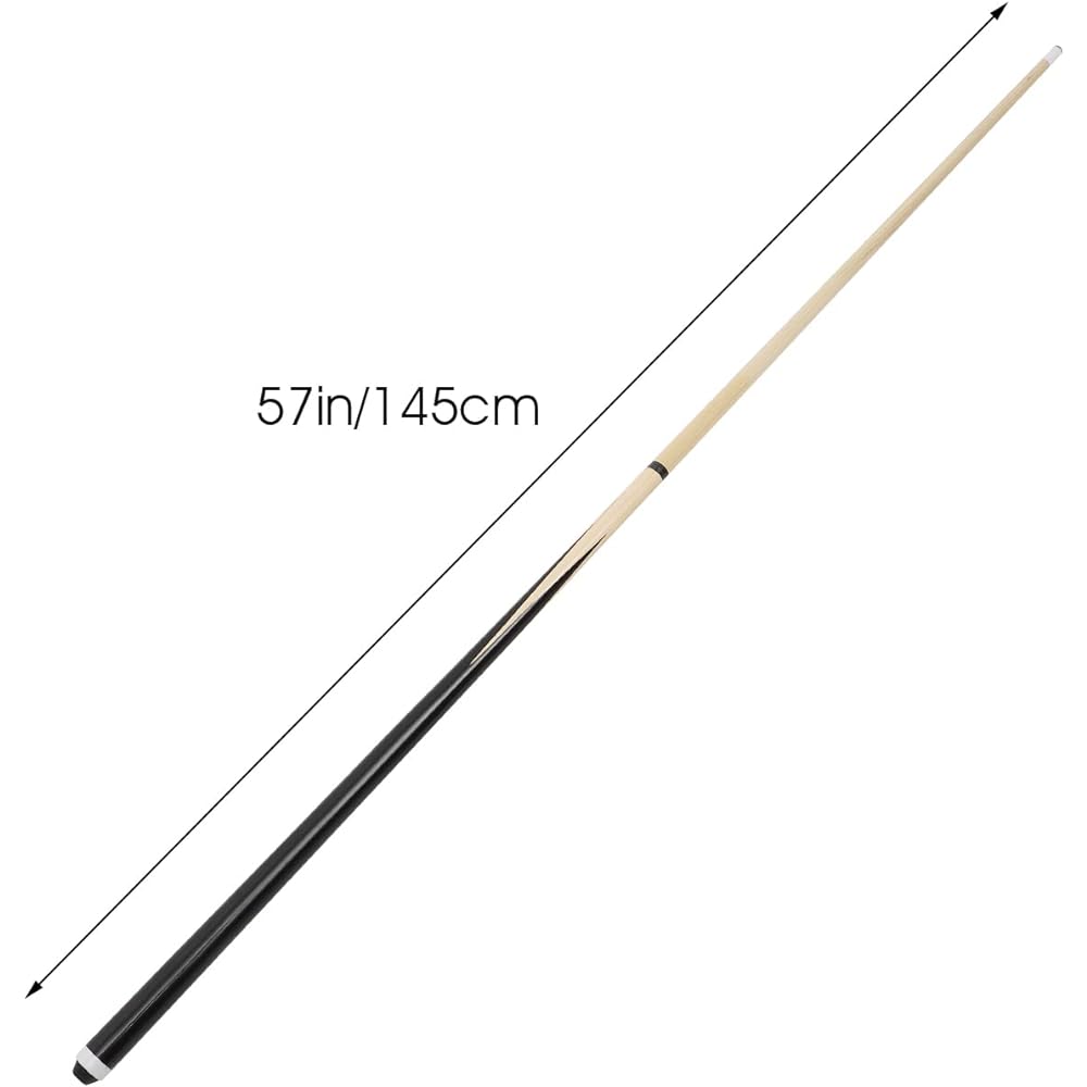 LIOOBO Pool Cue Cue Stick for Practice Professional Double Parts 350g 145cm*3cm