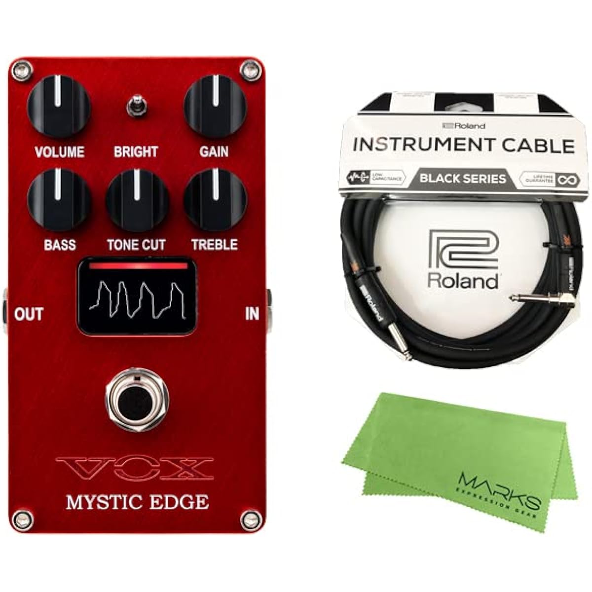 [Roland Cable + Cloth Set] VOX - VALVENERGY Vacuum Tube Amplifier Pedal Effector MYSTIC EDGE (VE-ME)