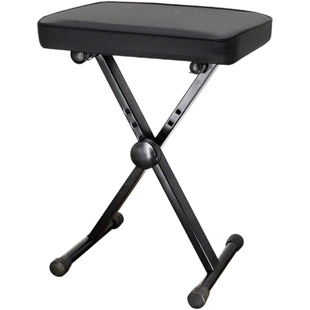 Keyboard Bench Piano Stool Universal 4 Position Adjustable Chair Piano Stool 1 Person Guzheng Keyboard Guitar Stool Comfortable Solo Piano Keyboard Bench (Color: Black, Size: One size)
