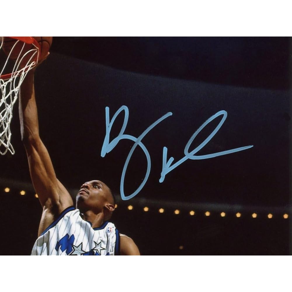 Penny Hardaway Autographed 8x10 NBA Official Poster Beckett Autograph Session On-site Visual Certification Seed Stars