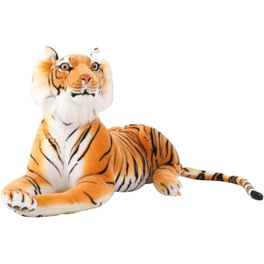 Tiger stuffed animal, cute pillow, fluffy, soft, animal, soothing, cute, Children's Day, Christmas, present, treat for yourself, children, kids, gift, backrest, present, 1.3m, room decoration, yellow