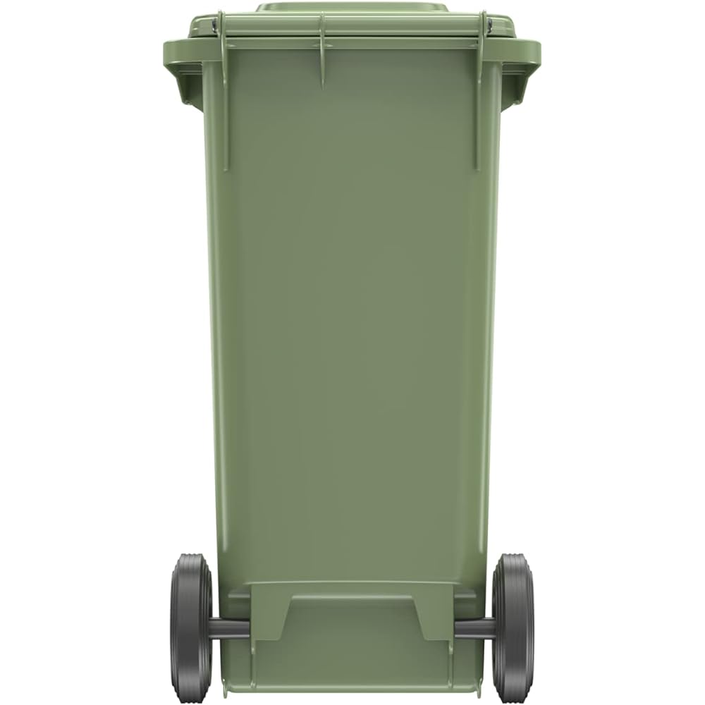 [Regular Imported Product] Made in Germany Trash Can (Dust Box) SULO 120L Green (Equipped with Rubber Casters)