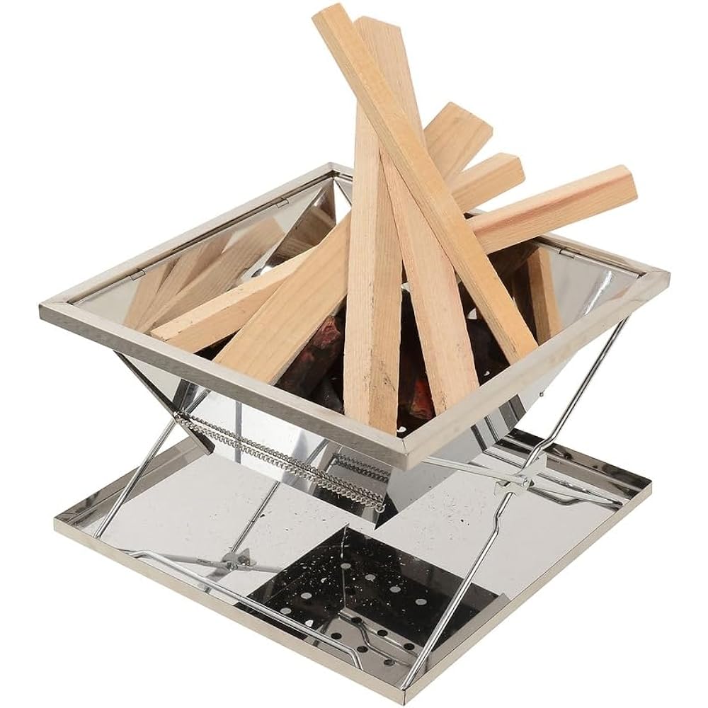 Alpine DESIGN Quick Easy Stainless Steel Fire Stand ./.