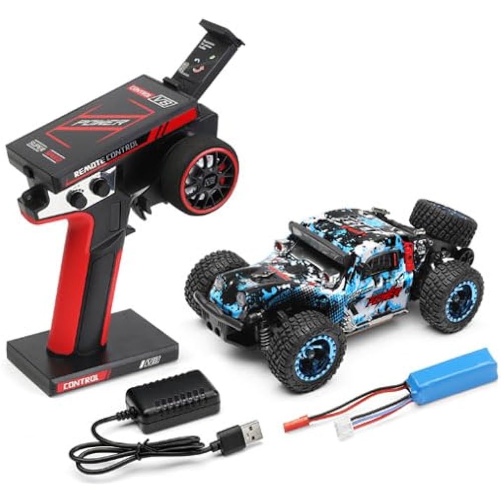 Hitec WL 1/28 4WD Mini Buggy SPEEDY Genuine Japanese Product Radio Controlled RC Car Electric Painted Complete Product RTR Mini Buggy Speedy Maximum Speed 30km/h LED Light Standard Equipped 284161