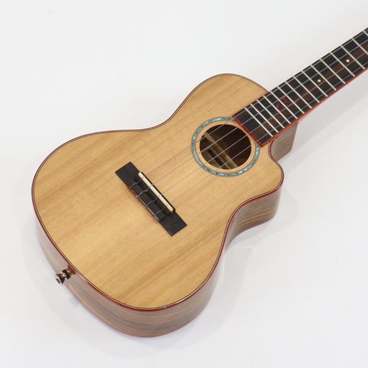 Kai Ukulele KC-700C Concert Ukulele with Cutaway and Soft Case