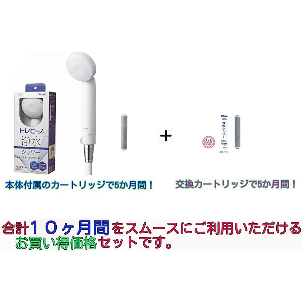 Set sale Toray Trevino Tre Shower RS53 + Replacement Cartridge RSC51