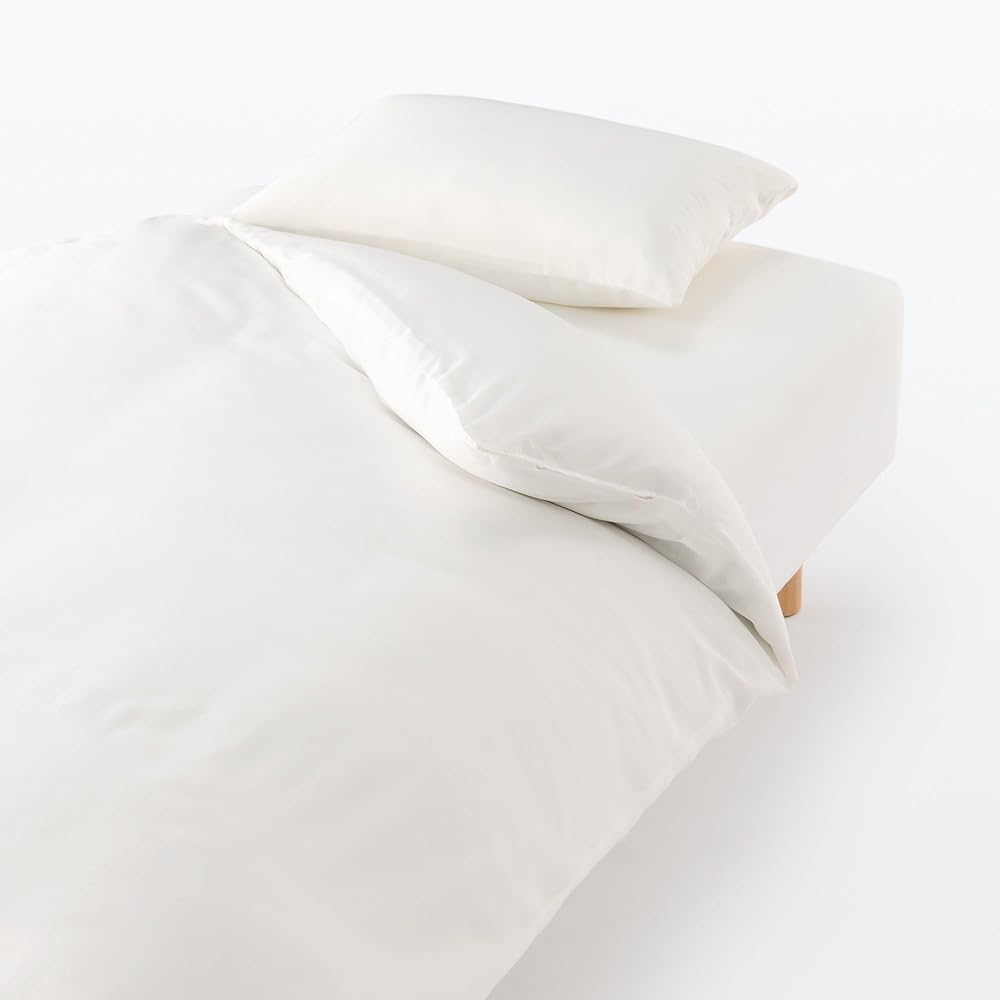 MUJI Naturally Derived Fiber Lyocell Duvet Cover Off White Double Size 190 x 210cm 12892595