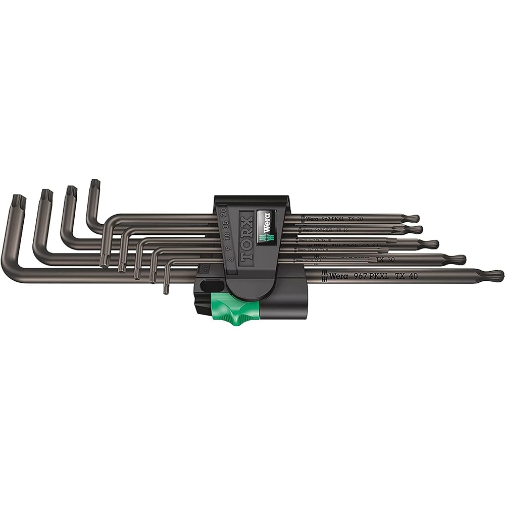 Wera 05022640001 | Hex Wrench Set Hex Plus 950/9 950/9 Multicolor Inch Size Laser Finish 9 Piece Set [Regular Japanese Import]