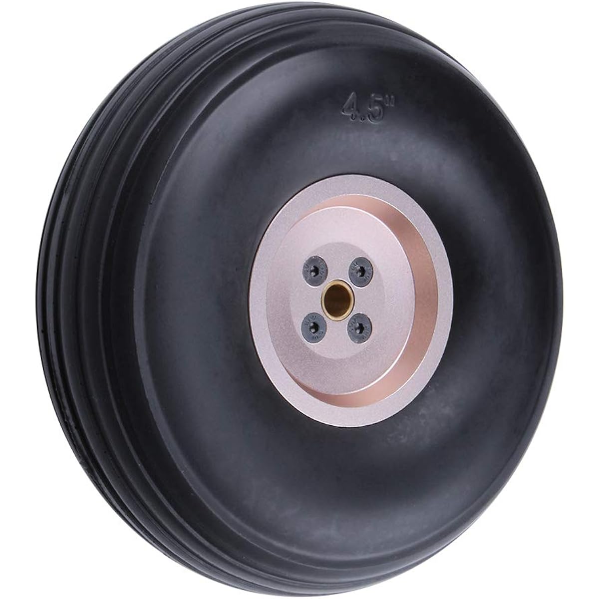 Hobbypark Polyurethane Rubber Tires & Wheels Replacement Parts for RC Airplane 4.5"/114mm 1790-1793