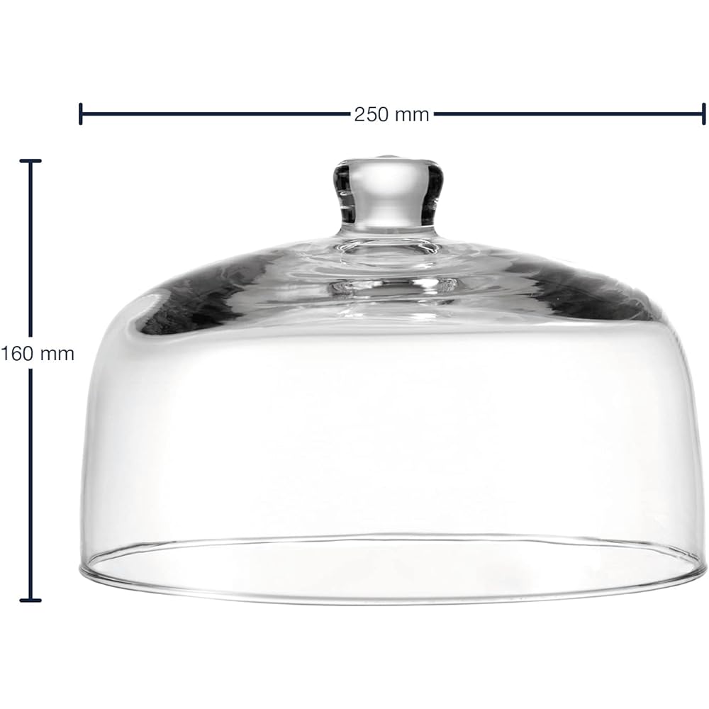 LEONARDO Cake Stand Clear Size:∅25×H16cm Dome Cover 25cm Twenty 042610
