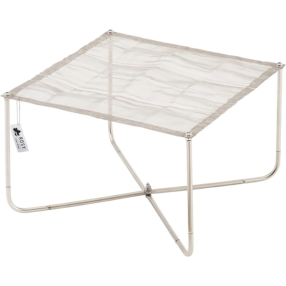 LOGOS ROSY Fire Pit (Compact Storage Type) 81064061 Silver (Approx.) Width 41.5 x Depth 41.5 x Height 28.5 cm