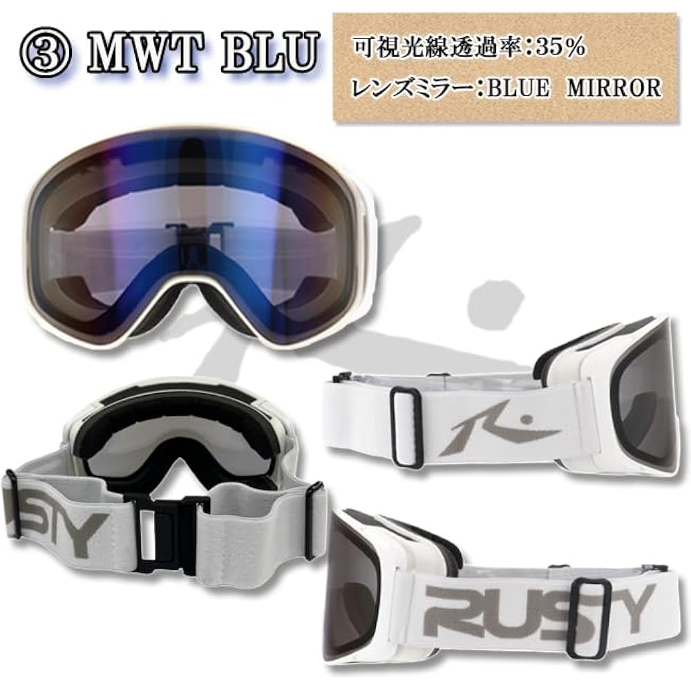 [Sports Sunroad] Snow Goggles RUSTY RTG-231 MWT BLU