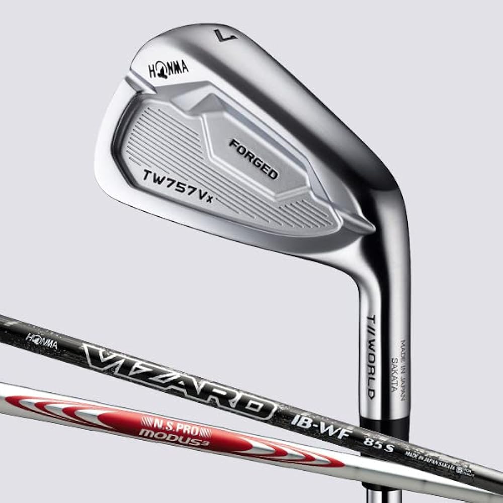 Honma Golf Iron T//WORLD TW757 Vx Single Item N.S.PRO MODUS3 TOUR 105 Loft Angle: 49° Count: #A Flex: S Silver