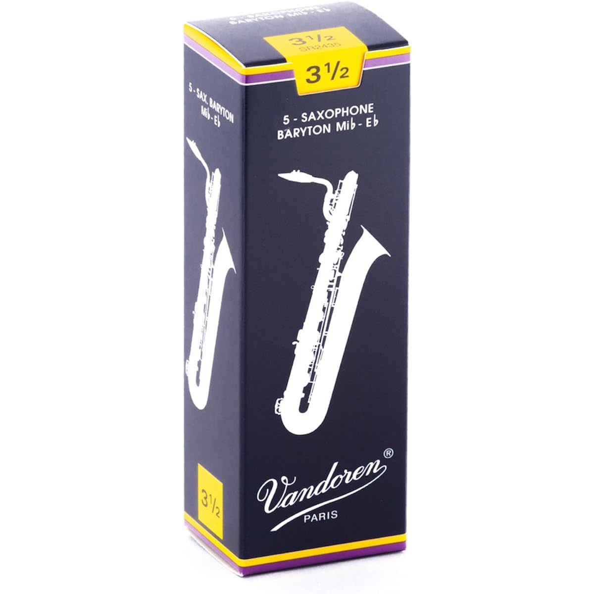 [Buy as a set] Vandoren Baritone Saxophone Reeds Traditional Hardness: 3-1/2 (5 pieces) + Alto Saxophone Reeds Traditional Hardness: 3 (10 pieces)