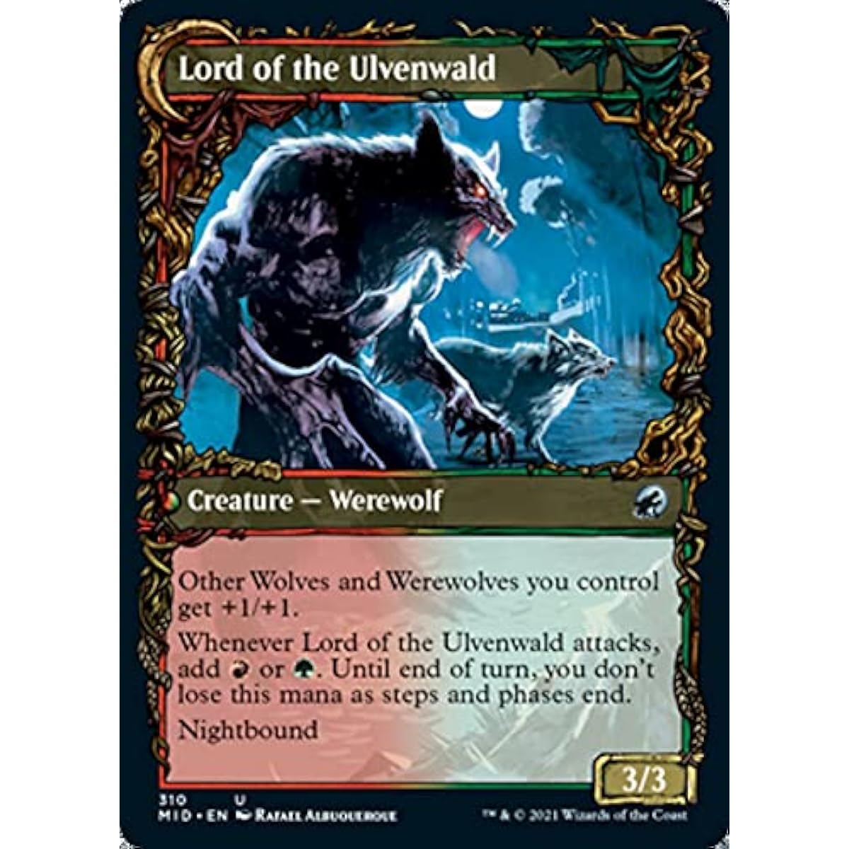 Magic: The Gathering - Kessig Naturalist // Alvenwald (310) - Showcase - Foil - Innistrad: Midnight Hunt