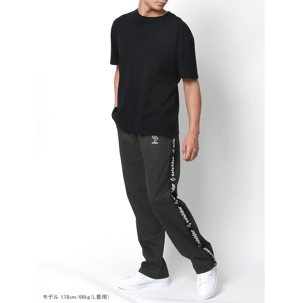 [Soleil Doll] Men's Jersey Bottom Side Logo Tape Jersey Pants Easy Pants Bottom Room Wear