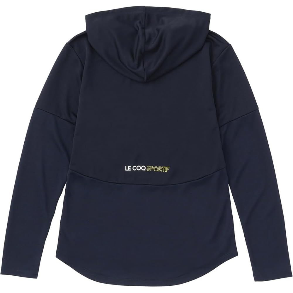 [Le Coq Sportif] Long Sleeve Hooded Half Zip Tennis Practice Travel Sweat Absorbent Quick Drying UV Protection (UPF50+) Thermal Cooling Women's