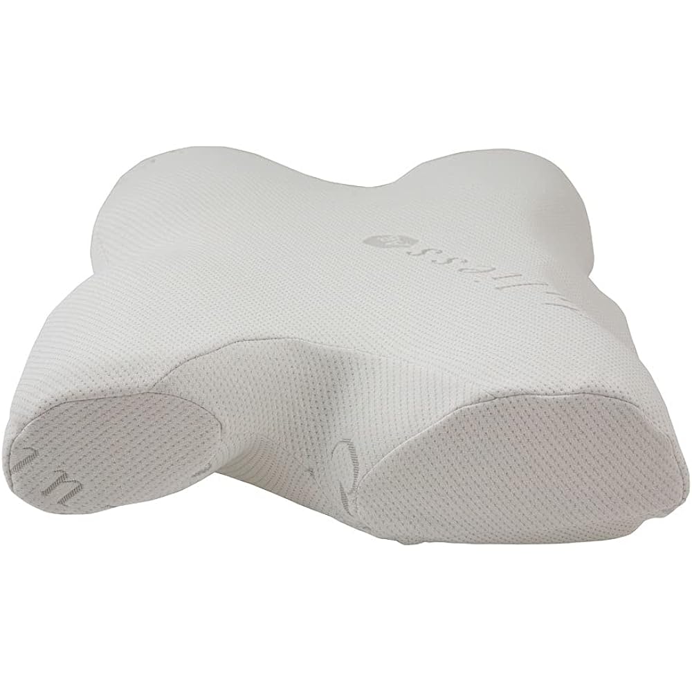 [Genuine French Bed Product] Pillow White 41cm long x 56cm wide ``Sea turtle pillow with a unique silhouette that helps you relax'' Curies Ag spec cover that stays clean while lying comfortably Height adjustable 360296000
