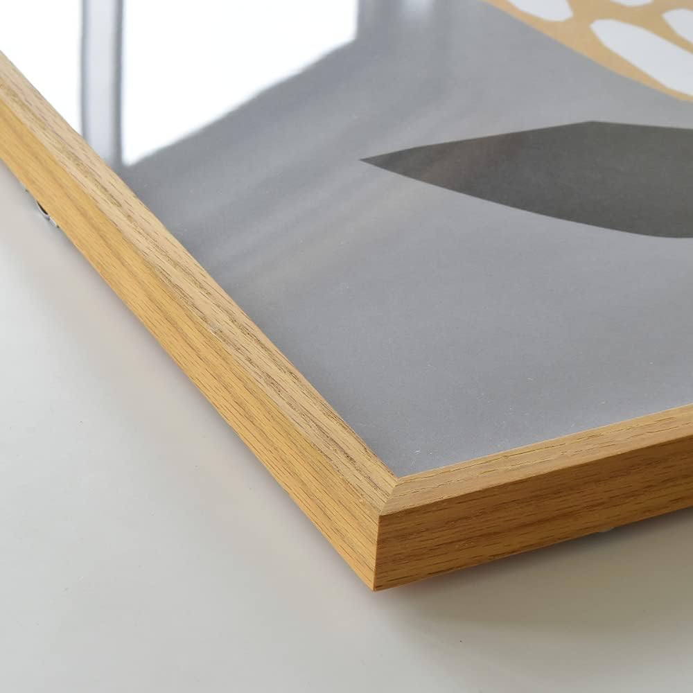cortina Wooden Poster Frame 30x40cm 30x40cm Solid Oak Made in Japan (Transparent Clear)