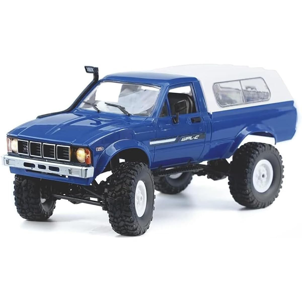 Apawband RC Crawler WPL C24 RC Rock Crawler RC Truck 4x4 Off-Road RTR, 1/16 Scale Remote Control Truck All Terrain 2.4Ghz with Proportional Steering LED Light Hobby Toys for Adults