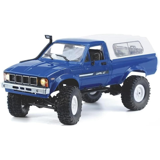 Apawband RC Crawler WPL C24 RC Rock Crawler RC Truck 4x4 Off-Road RTR, 1/16 Scale Remote Control Truck All Terrain 2.4Ghz with Proportional Steering LED Light Hobby Toys for Adults