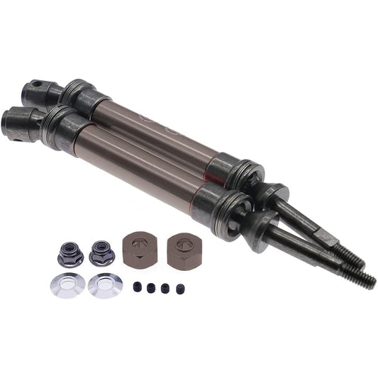 Alloy and 45 Steel Rear CVD Drive Shaft for RC Hobby Car 1/10 ECX 2WD Series Hop-up (Titanium) 2pcs