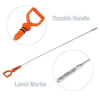 AUCERAMIC Engine Oil Dipstick Level Dipstick for 2002-2014 Honda Accord Odyssey Acura RDX MDX RL TL 3.0L 3.2L 3.7L 15650RCAA02