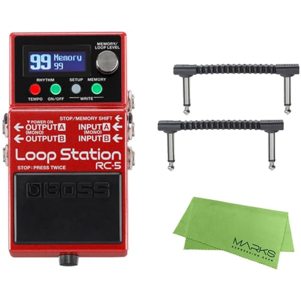 [WARWICK patch cable + cross set] BOSS - Guitar effect/looper RC-5 Loop Station