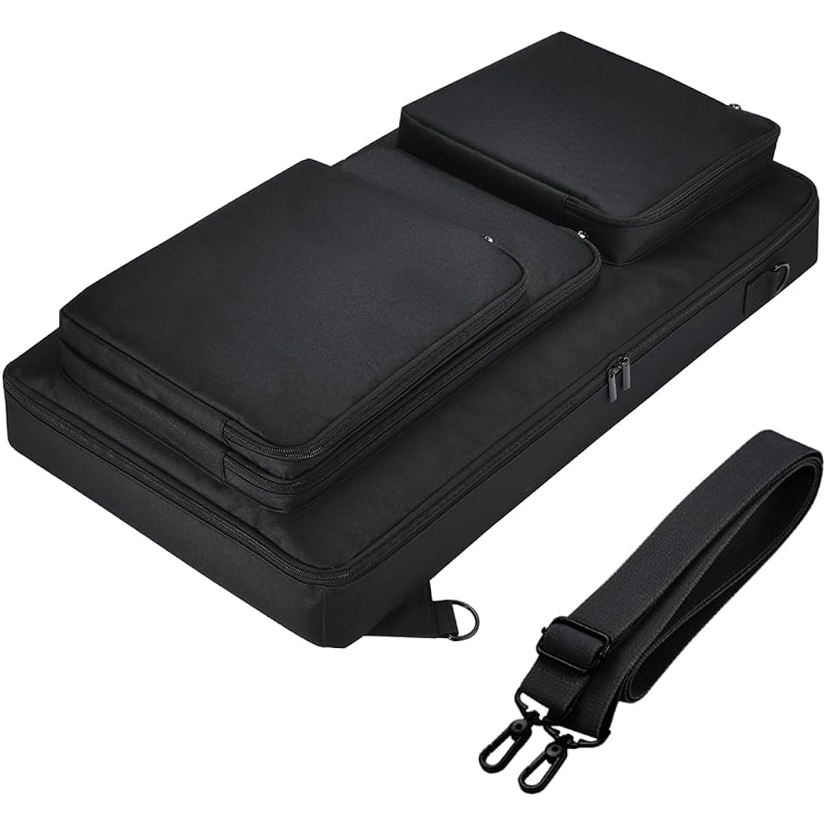 Seracle Carry Case Portable Bag Travel Case Compatible with DDJ-FLX6 / DDJ 800 / DDJ SX SX2 SX3 Portable Controller and DJ Headphones (Black)