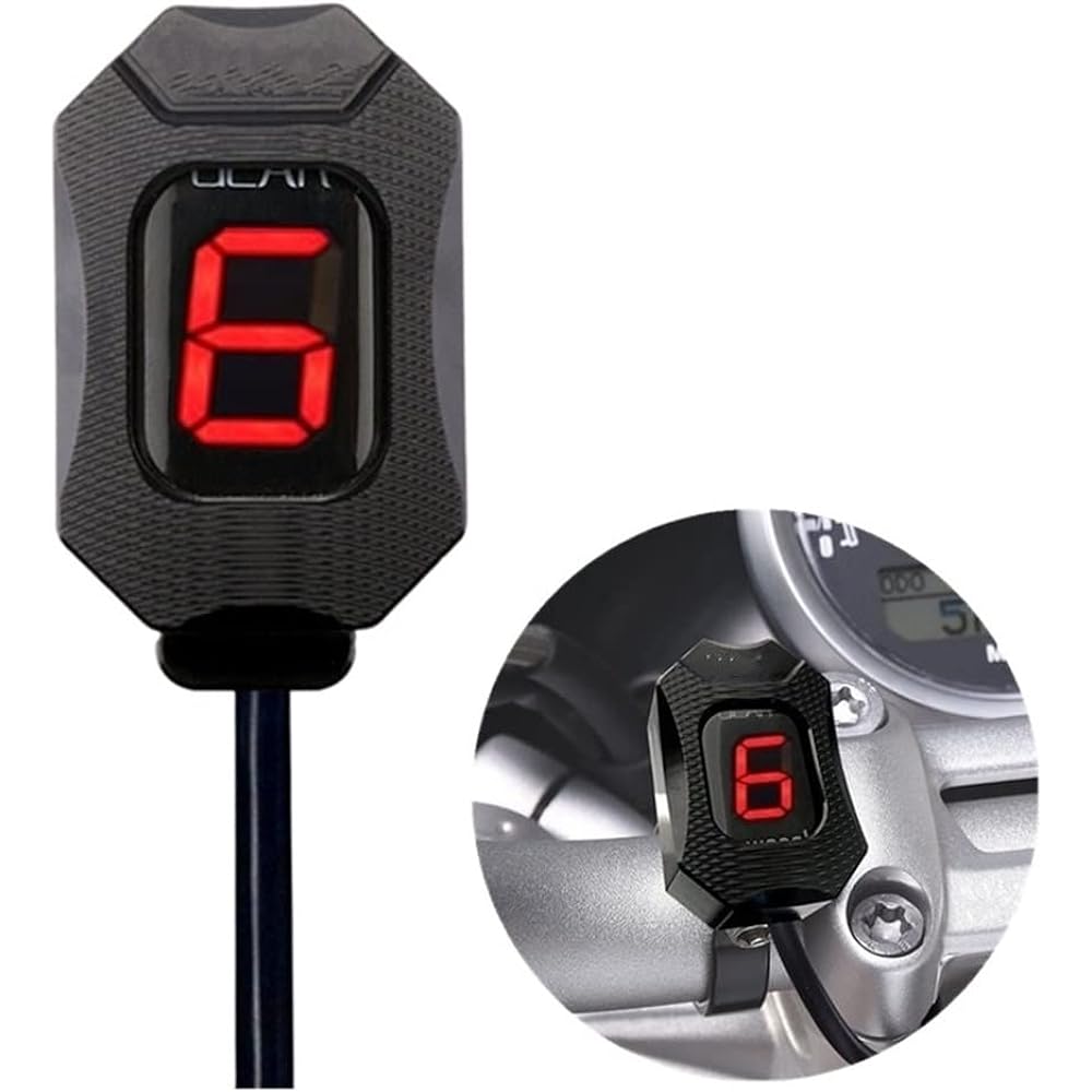 Speed Display Meter Motorcycle Gear Indicator Honda Hornet CB400 CB600F CB650F CB500X VFR800 Shadow 750 ECU Plug Mount Speed Display 1-6 Lights