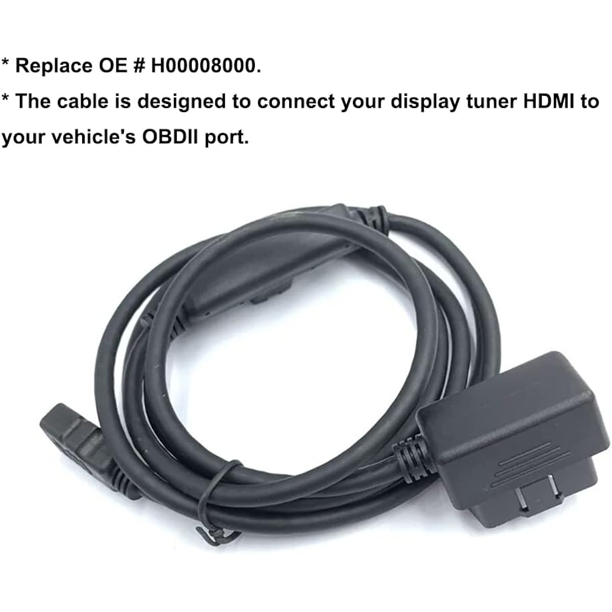 MOCW Interface Cable OBDII HDMI Plug Monitor for Edge CS2 CTS2 CTS3 H00008000 Replacement
