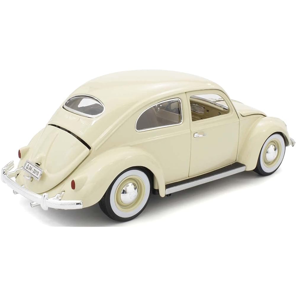 Bburago 1/18 VW Beetle 1955 Beige Finished Product BUR12029BE