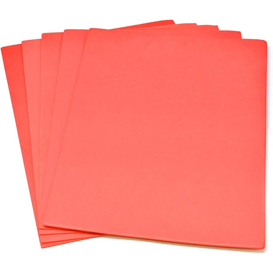 Homeford Plain EVA Foam Sheets 9" x 12", 5 Pieces, Red, MC