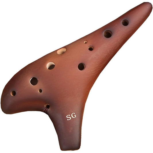 12 Holes Treble G Tune Smoke Professional Playing Ocarina Adult Beginner Ocarina Good Pitch and Tone Ocarina Musical Instrument